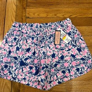 Vineyard Vines Women's Floral Print Shorts - Pink and Blue